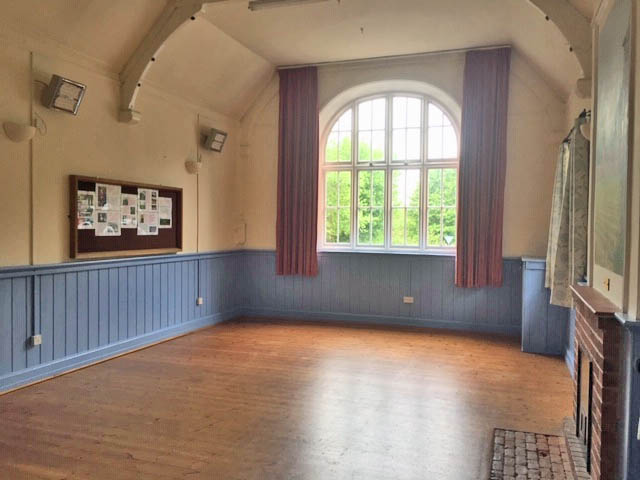 interior, Hamstead village hall